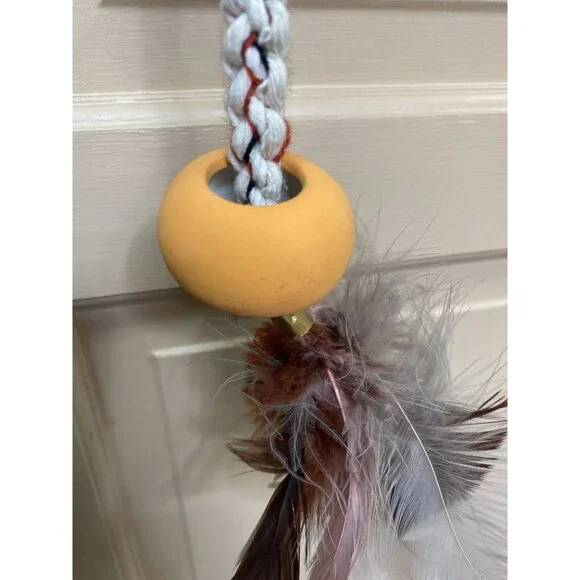 Costa Rica Ceramic Mask Feathers Boruca Style Signed By Artist Arroyabe Suraj - Picture 4 of 11